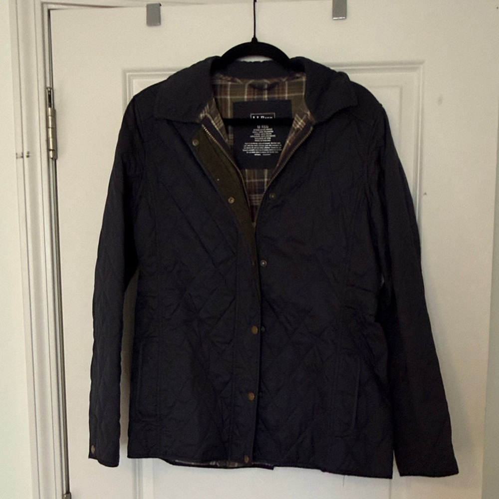 L.L. Bean navy blue quilted jacket